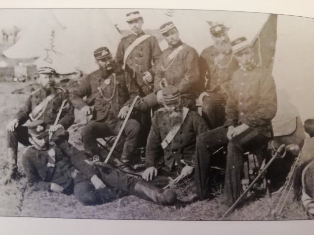 Stanger and Victoria mounted rifles sitting together