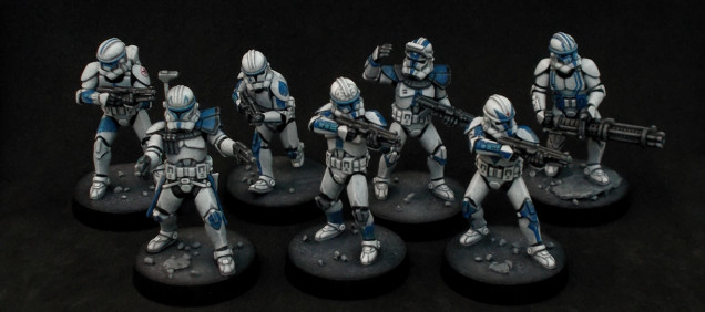 The first squad of individual clones is done!