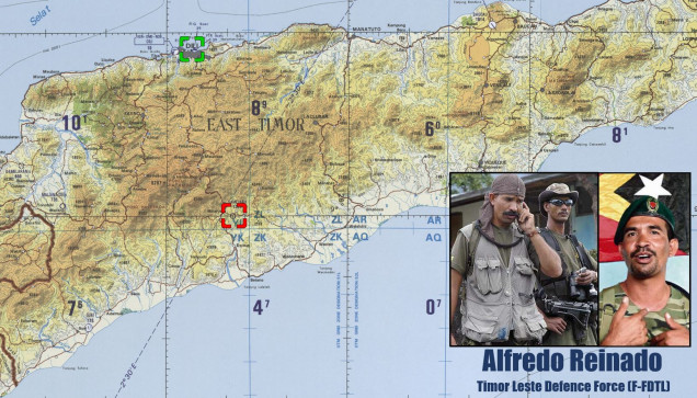 So here is the briefing.  Most East Timorese government, military (FDTL), and Australian ops are based out of the East Timorese capital of Dili. Extending south into the rugged east-west mountain range and dense jungle, Reinado and his renegade FDTL rebels, combined with gangs, bandits, and marauders (usually remnants of former pro-Indonesian insurgent groups left over from previous wars) sought to evade contact and capture.  Today’s engagement takes place at the jungle settlement of Same on the south slopes of the Timorese mountains.