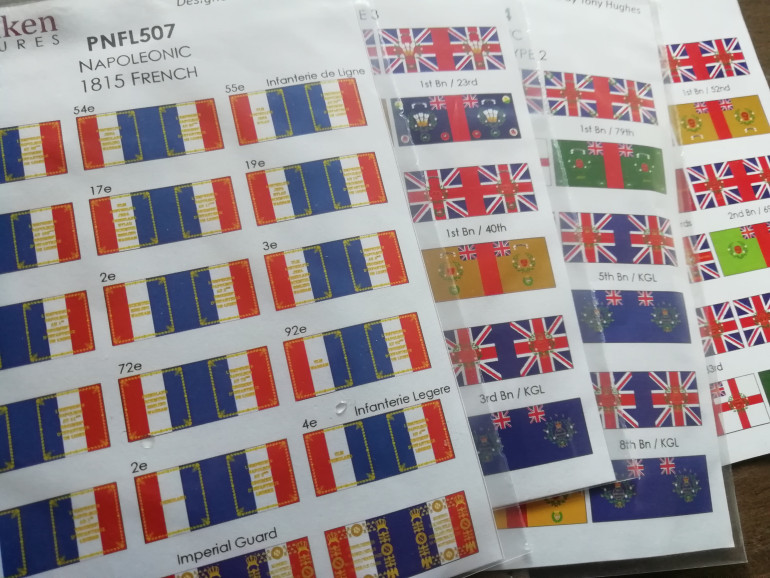 Pendraken produce tiny flags so I thought I'd add that finishing touch. Not all of the standard poles are positioned correctly so some flags needed to be trimmed to get them on the poles