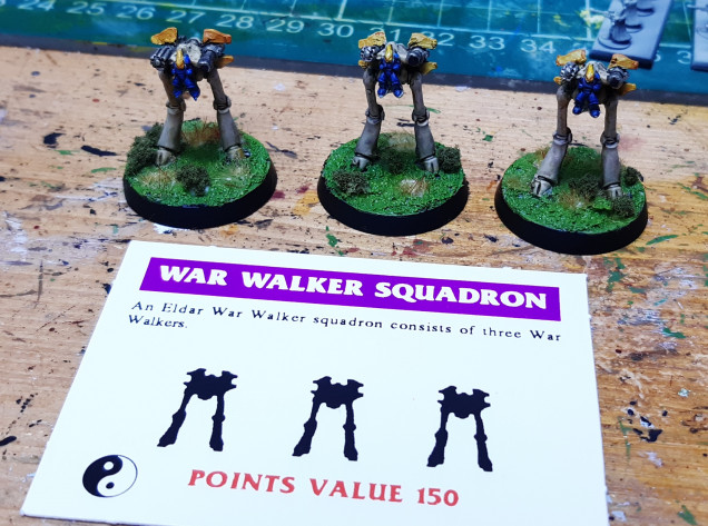 War walkers with card