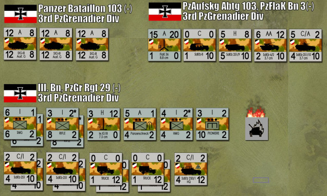 German forces.  Again, we're keeping this Panzer Leader scenario nice and small.  Call it 