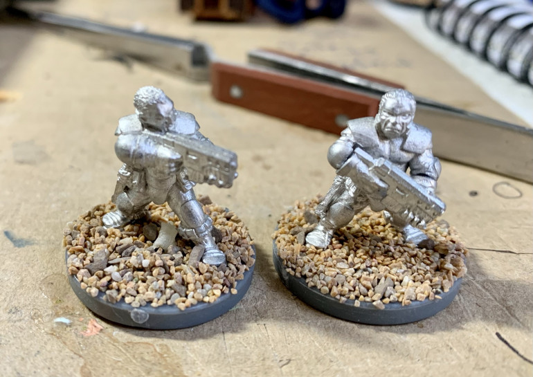 First up im going to get to work on the two makeshift militia. Im also eyeing these up for use in Stargrave so keen to get them done!