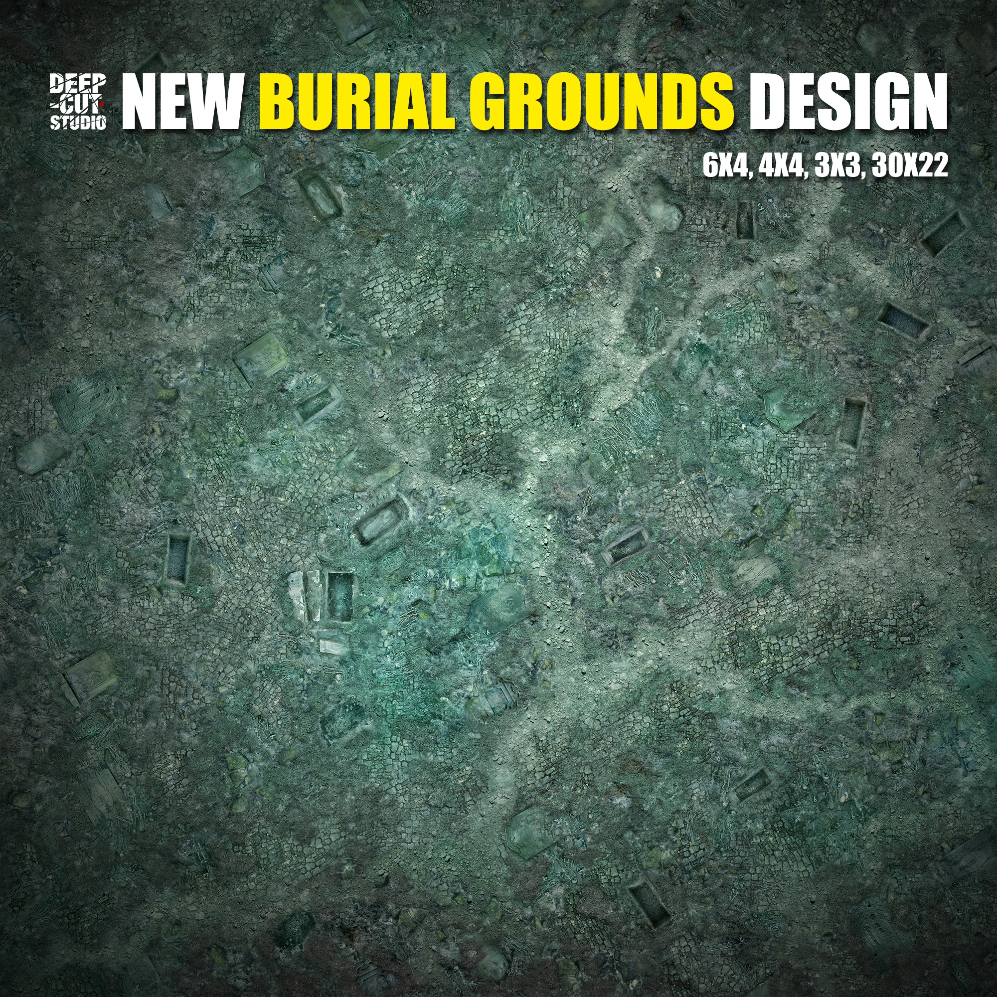 Burial Grounds Gaming Mat - Deep-Cut Studio