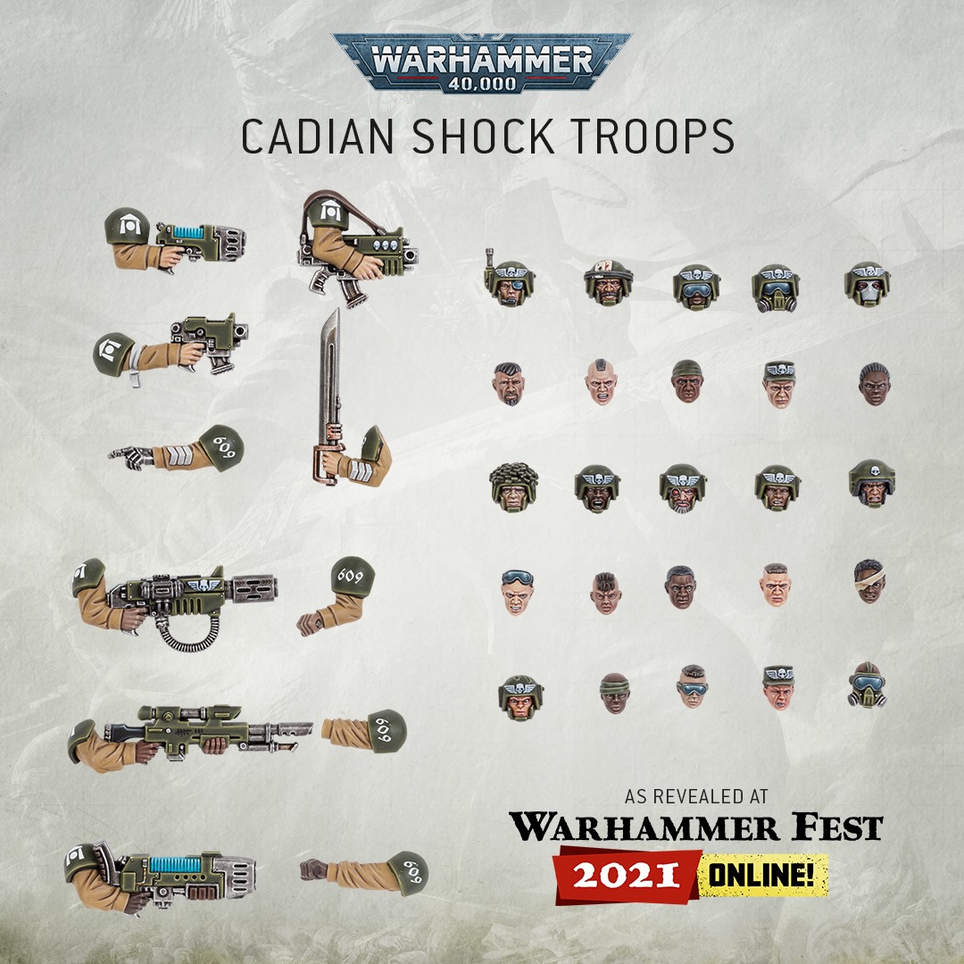 parts Cadian Shock Troopers Bits 