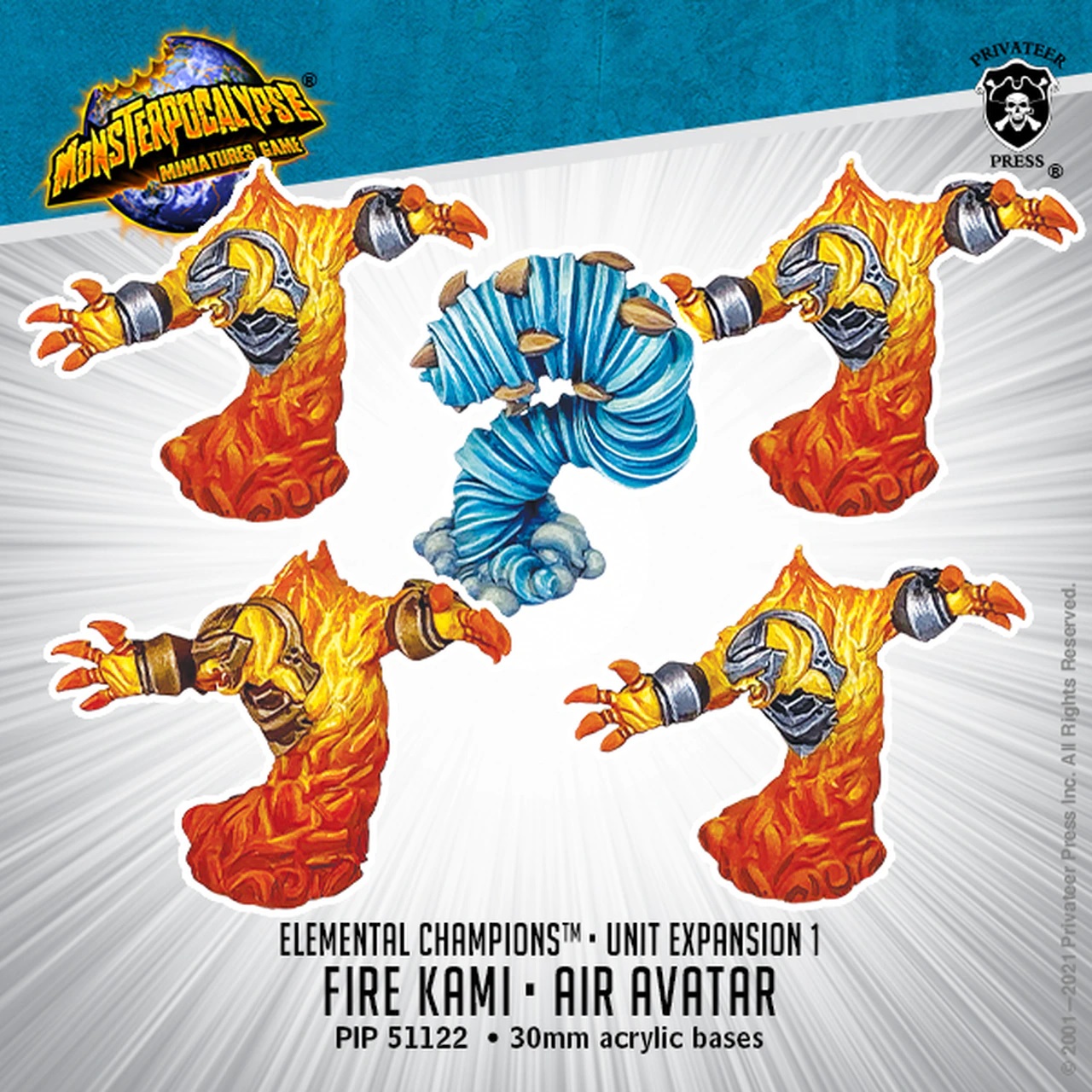 Fire Kami & Air Avatar - Monsterpocalypse