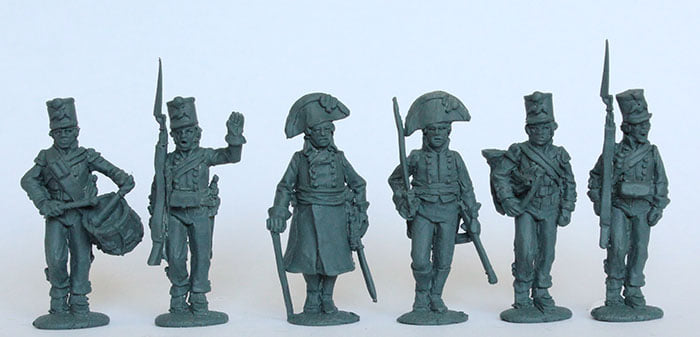 Fusilier Command Marching - Perry Miniatures