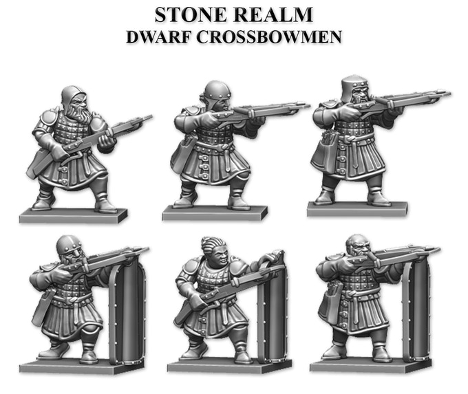 Stone Realm Dwarf Crossbowmen - Fireforge Games