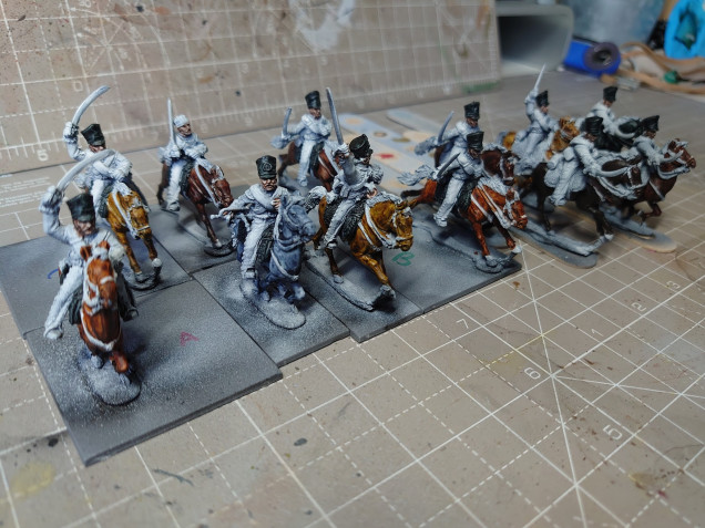 Heres some work in progress Prussian Hussars