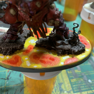 Painting a Khorgorath and more lava bases