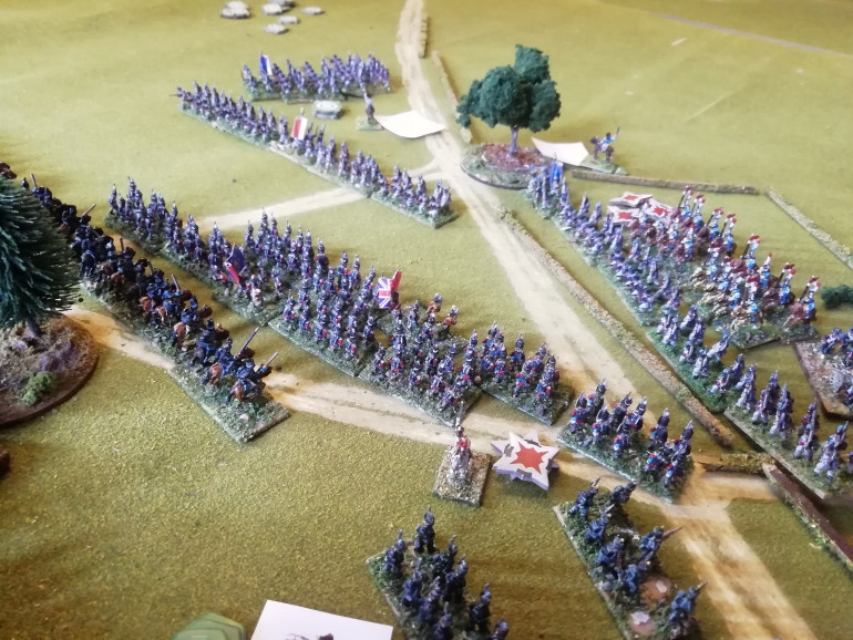 Brunswick Uhlans manoeuvre to take advantage off the sudden damage to the French right.