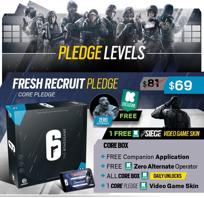 6 Siege Fresh Recruit Pledge - Mythic Games