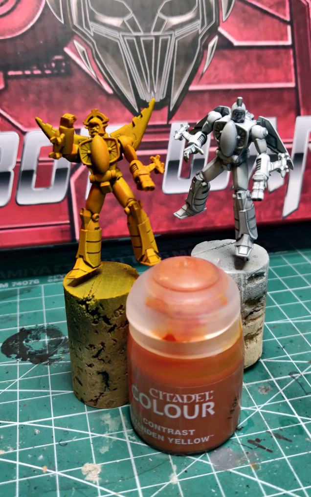 Citadel Iyanden Yellow through airbursh