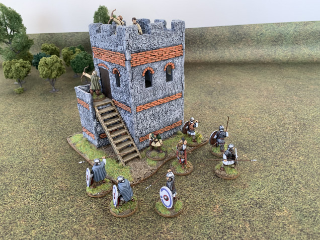 Garcianus and his men occupy a watchtower 
