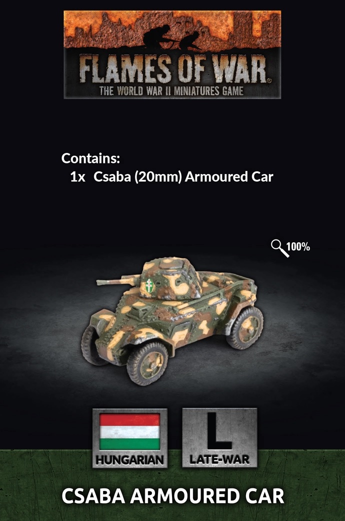 Csaba Armoured Car - Flames Of War