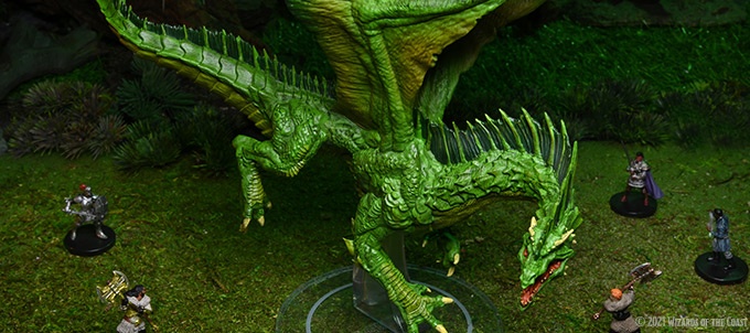 wizkids adult green dragon