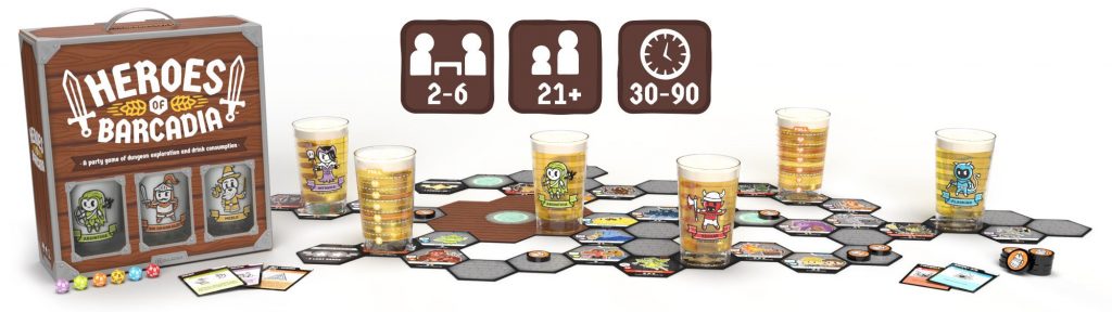 Tabletop Drinking Game Heroes Of Barcadia Now On Kickstarter ...