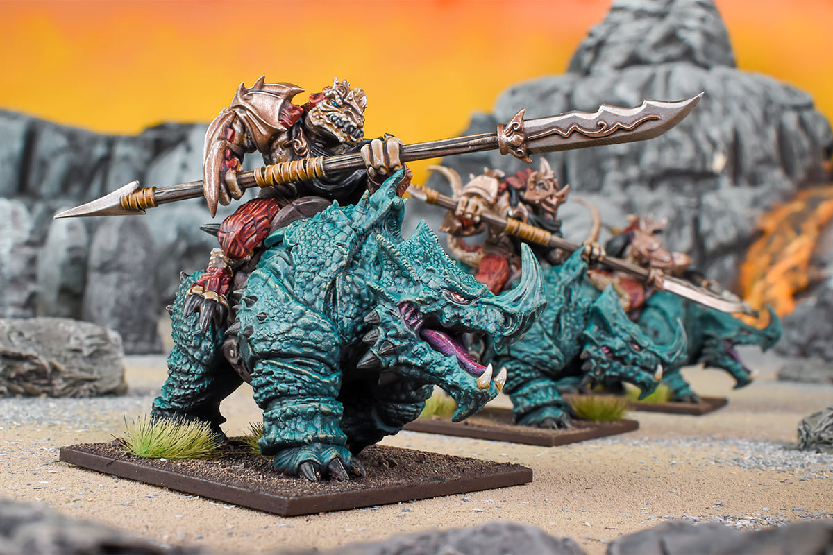Rhinosaur Cavalry Regiment - Kings Of War