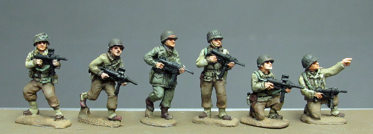 US Soldiers With M3 - AB Figures
