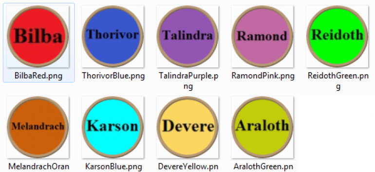 Player colours