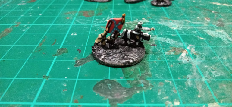 I needed an overall command base for both armies and since I'm finishing off the Confederates right now I thought I'd do them first