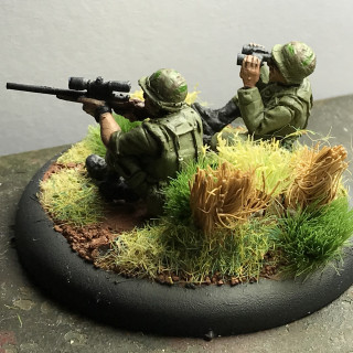 Marine sniper team