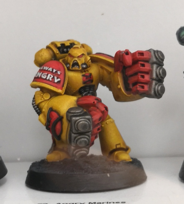 Angry Marines! One of the committee was sponsored to paint this dude. Cracking job.