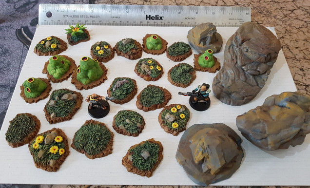 Final shot showing ruler and minis for scale