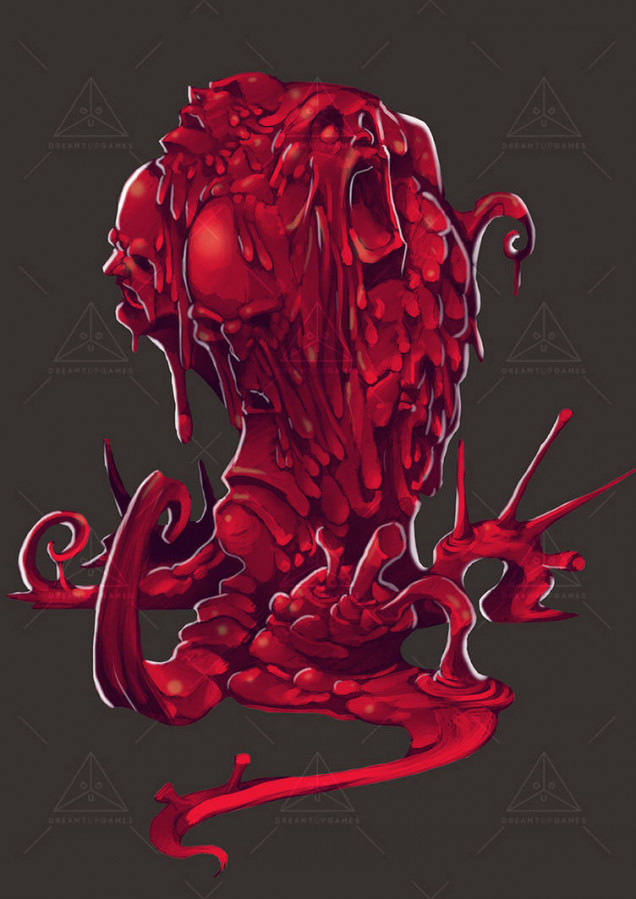 Red cloning slime thing