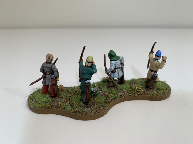 Lloyd shot. I was sent the late Saxon archers in error and I think you can tell. They look more early medieval rather than late Antiquity. I may swap them out for the real deal at some point.