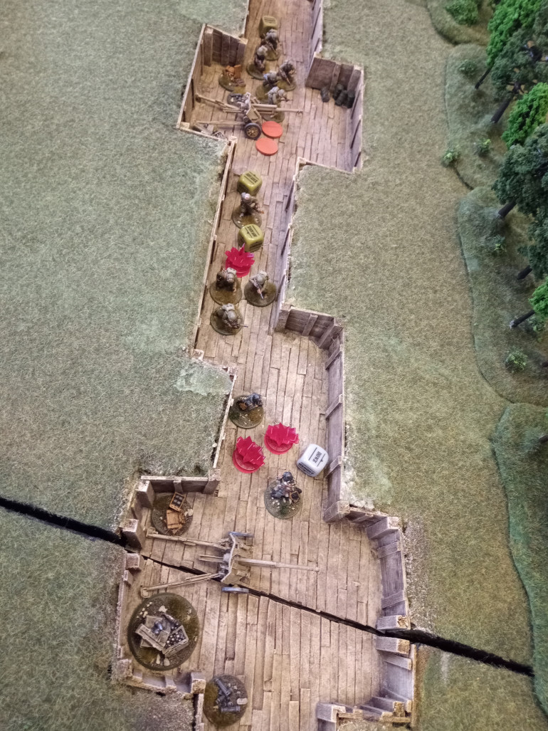 Heavy fighting in the trenches