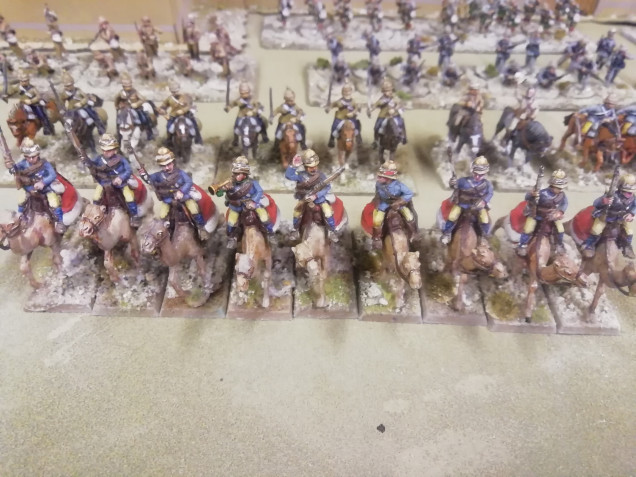 Most of my cavalry is fine but my camel Brigade needed a little refreshing. This side project for the week has kept me occupied but I should hopefully be back to work in Monday now that I'm well again and passed it in to the wife 