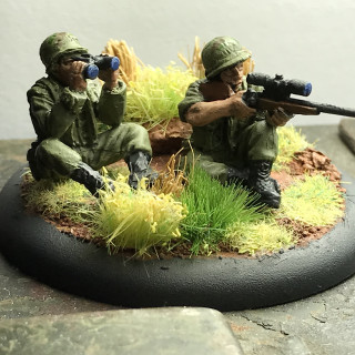 Marine sniper team