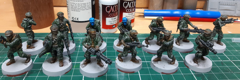 Dry brush with grey seer then a nuln oil wash