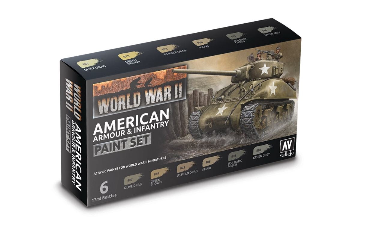 American Armour & Infantry Paint Set - Battlefront Miniatures