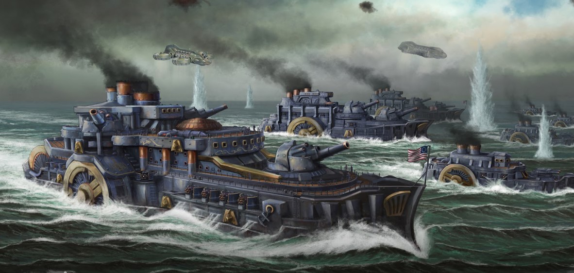 Dystopian Wars’ Union Faction Get Their New Battlefleet Set OnTableTop Home of Beasts of War