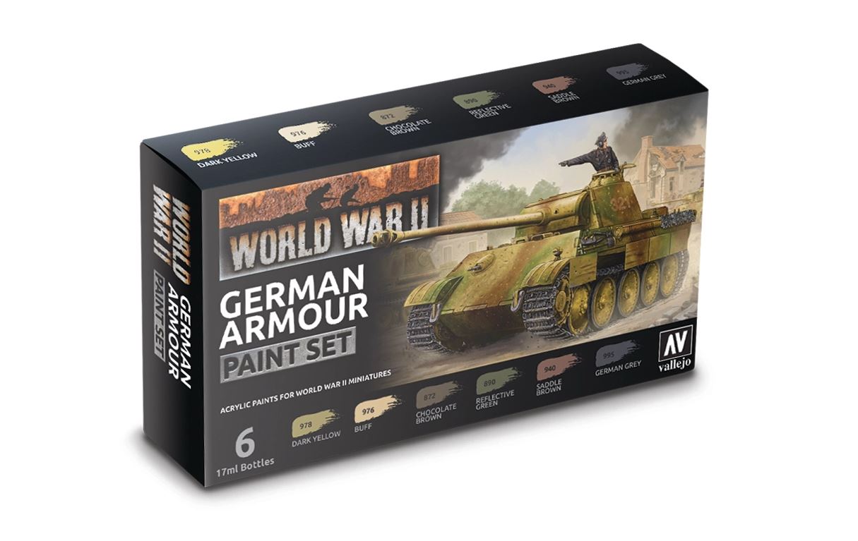 German Armour Paint Set - Battlefront Miniatures