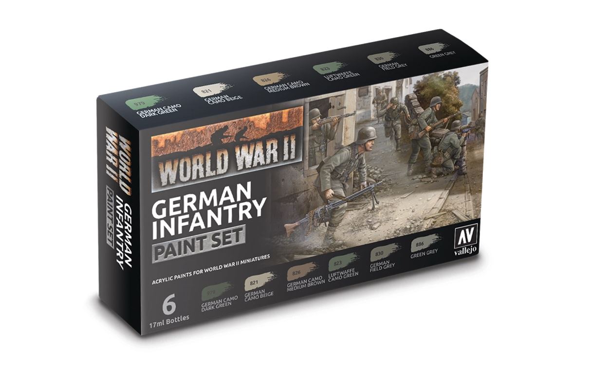German Infantry Paint Set - Battlefront Miniatures