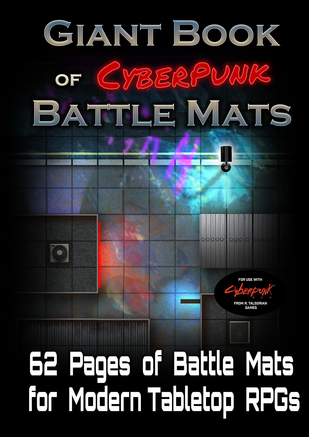 Giant Book Of Cyberpunk Battle Mats -Loke BattleMats NEW