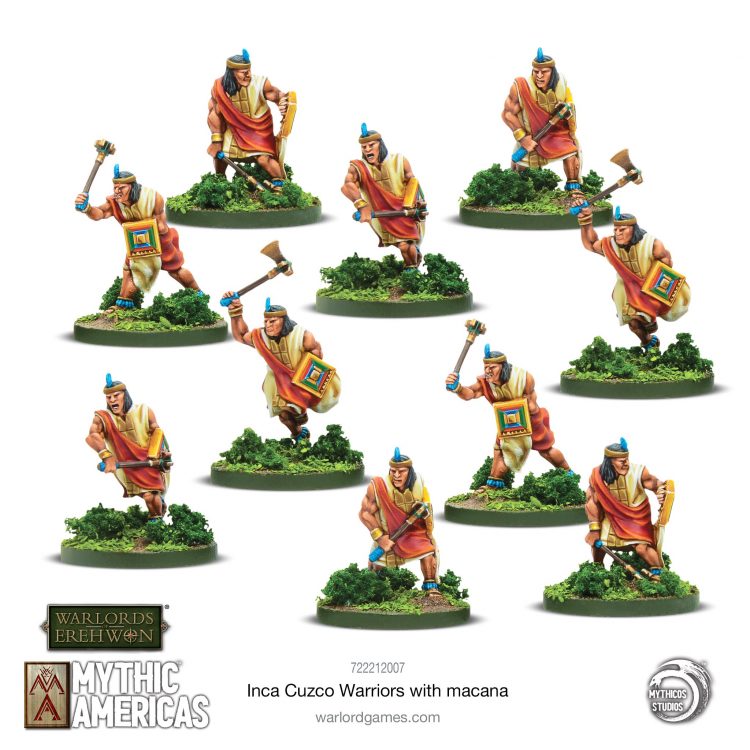 Figurine Warlord Games Mythic Americas - Inca : Sapa Warlord Sur Jaguar Spirituel - à Peindre
