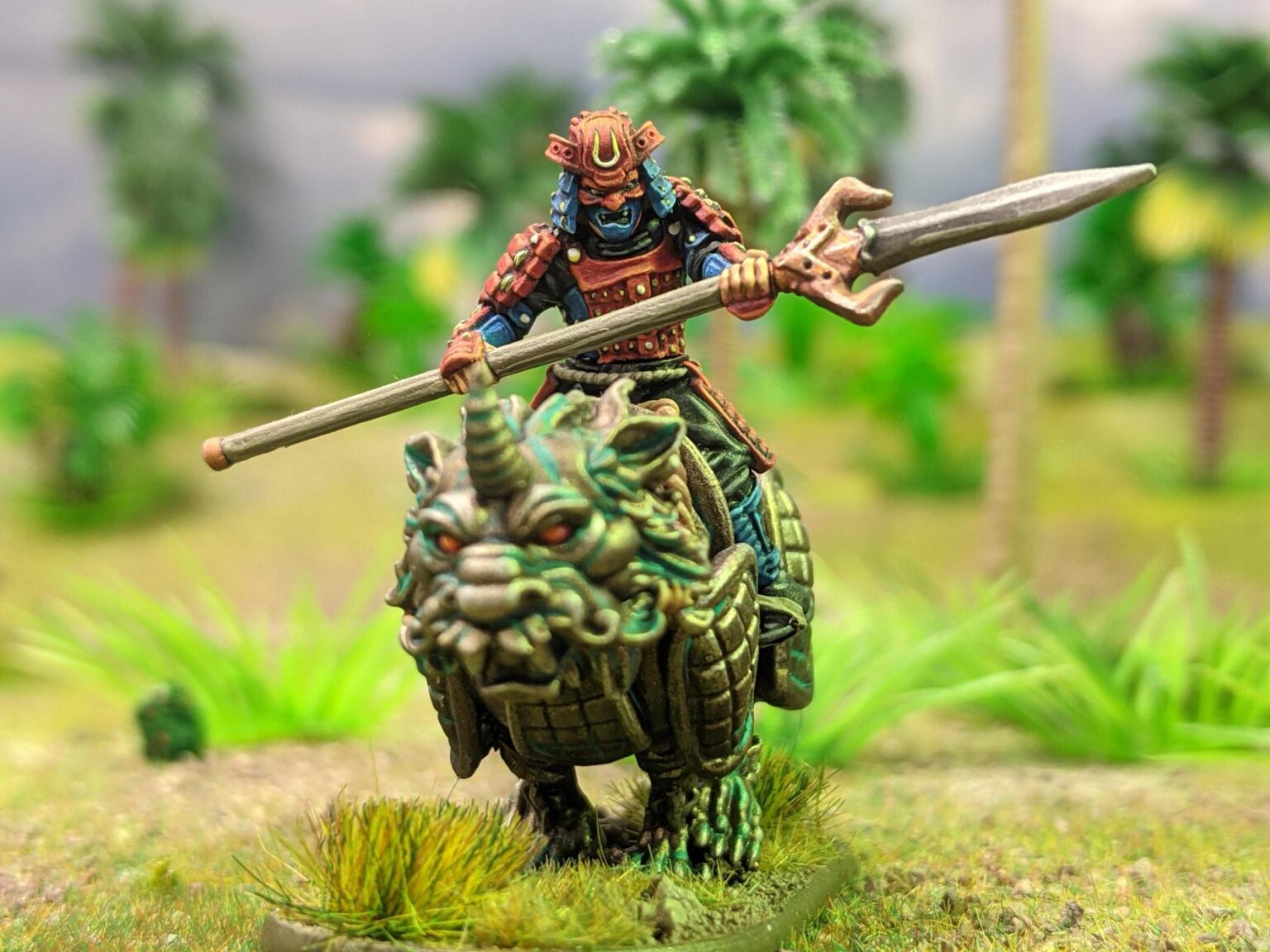 Samurai On Komainu Lion Dogs #1 - Warlord Games