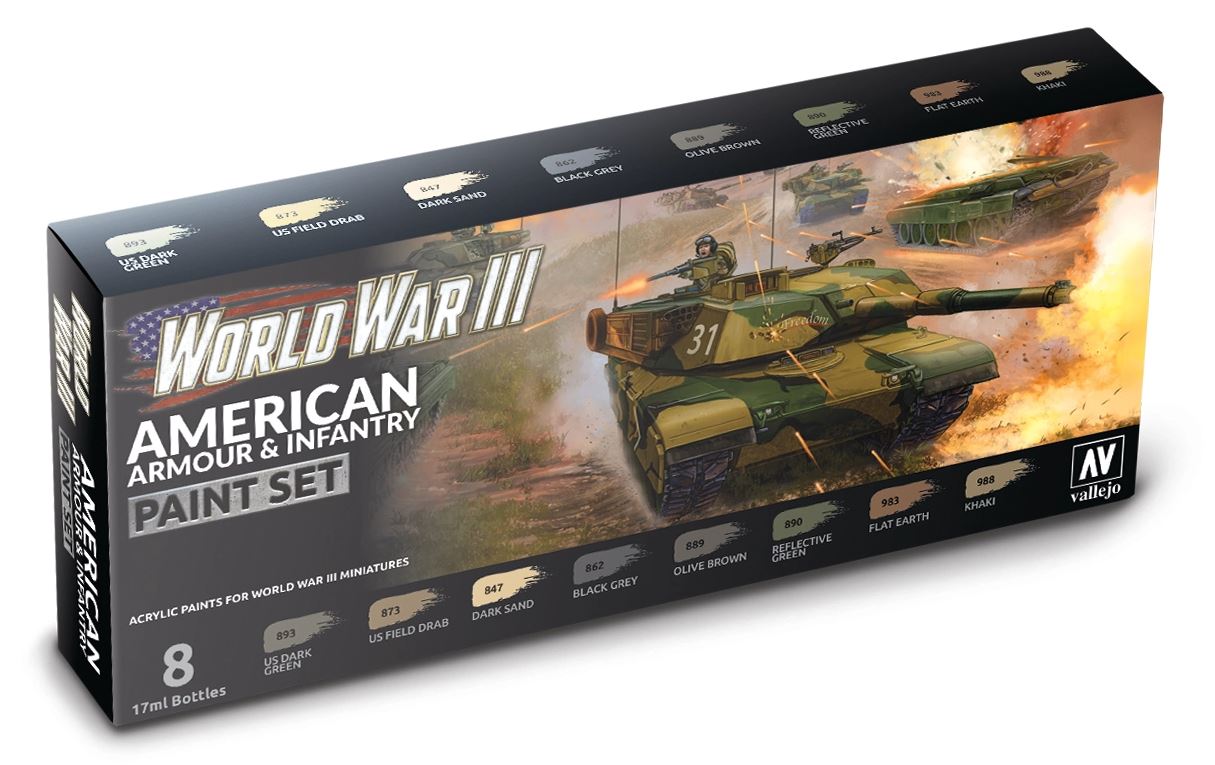 World War III American Armour & Infantry Set - Battlefront Miniatures