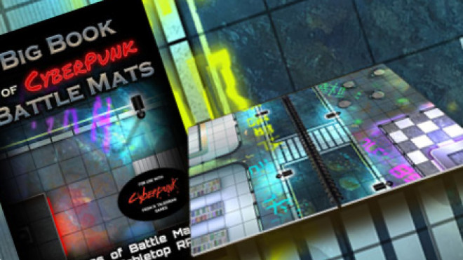  Loke Giant Book of Cyberpunk Battle Mats , Red : Toys & Games