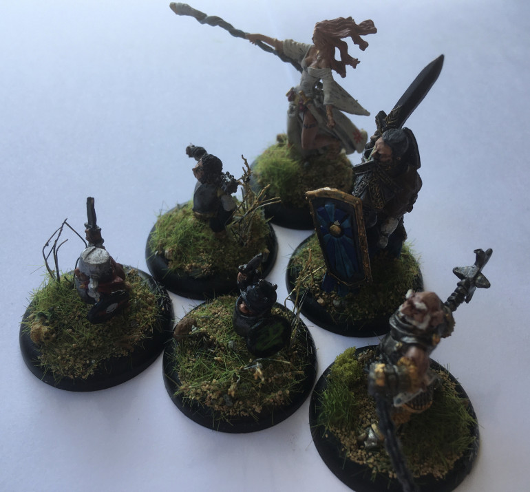 The Adventurers gather… Next up… I think we need some ‘evil’ options to consider playing? Anyhow, another three miniatures removed from the pile of shame… still 300+ to go! ???