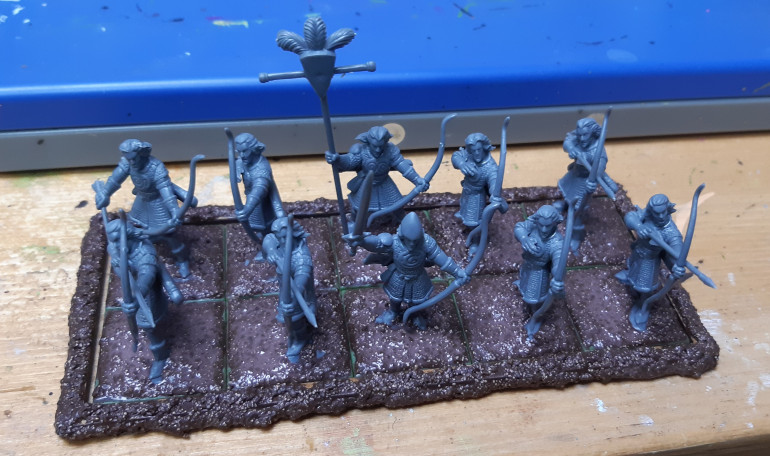 Archers glue up with base texture 