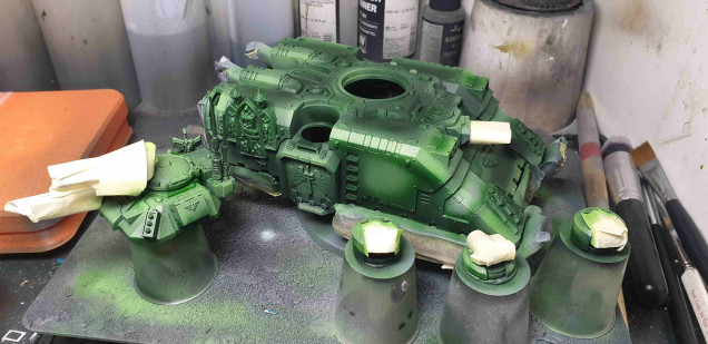 Mid tone, and highlights for the Green.