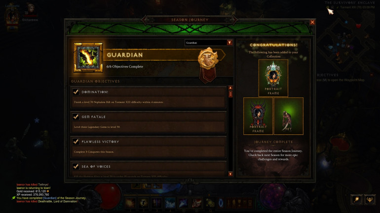 Diablo 3 season, completed at last!  I'm free to focus on painting agin.... I hope?