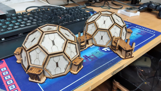 Geodesic domes built