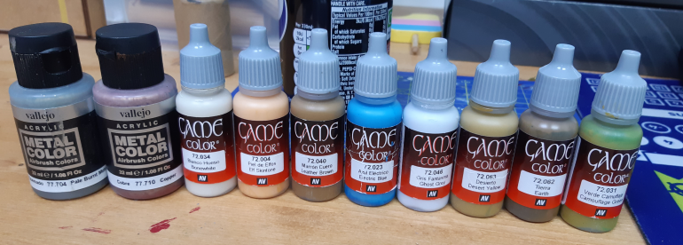 paints used