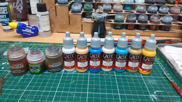 Paints used